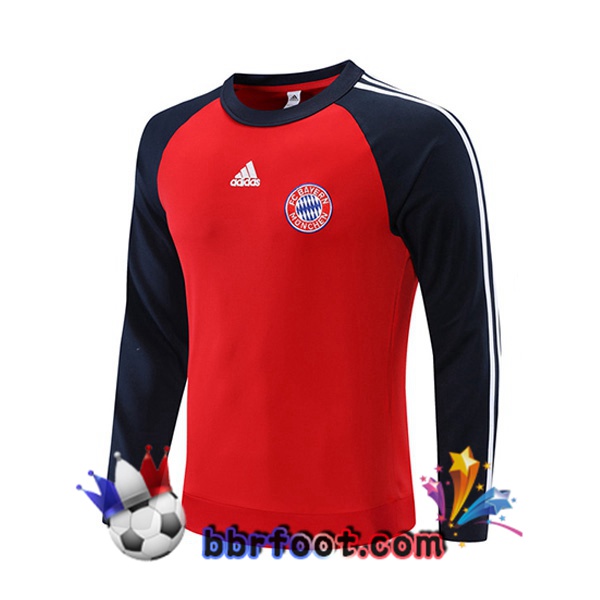 Sweatshirts Homme Bayern Munich Rouge Bleu Royal 21/22