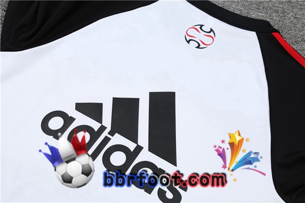 Survetement Foot Manchester United Blanc Noir 21/22