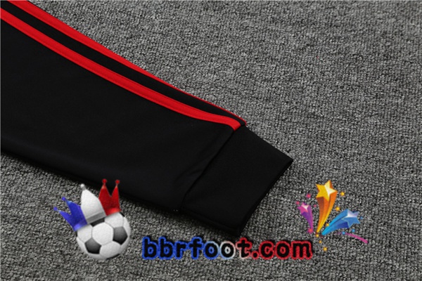 Survetement Foot Manchester United Blanc Noir 21/22