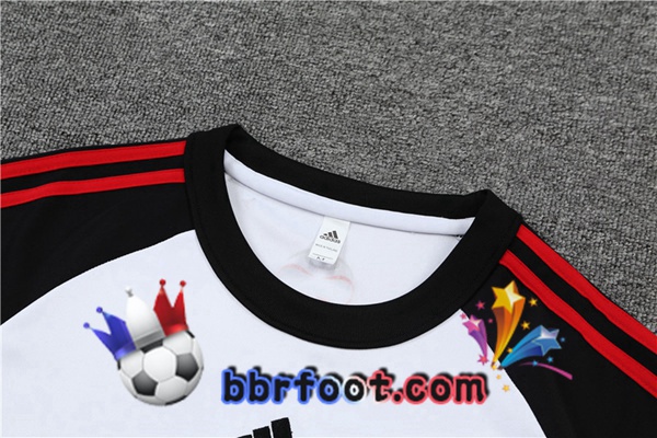 Survetement Foot Manchester United Blanc Noir 21/22