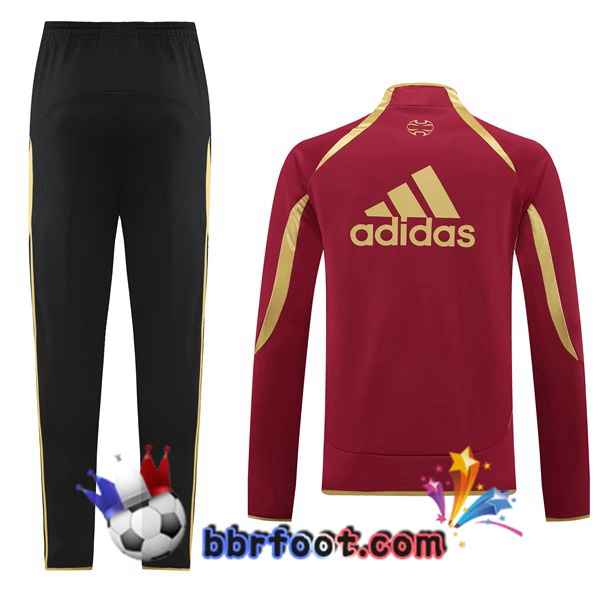Veste Survetement Foot Arsenal Rouge 21/22