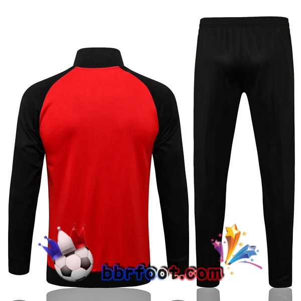 Veste Survetement Foot Manchester United Rouge 21/22