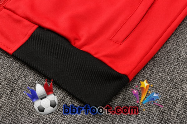 Veste Survetement Foot Manchester United Rouge 21/22