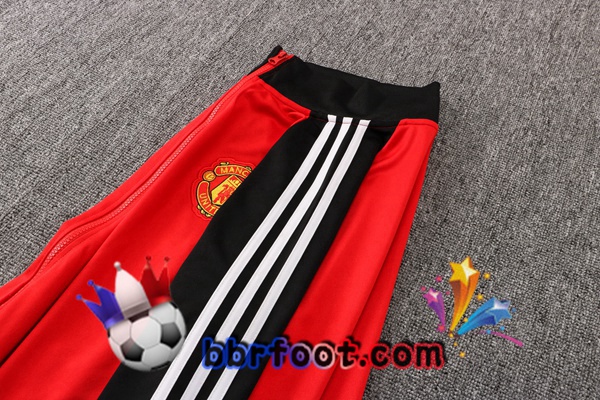Veste Survetement Foot Manchester United Rouge 21/22