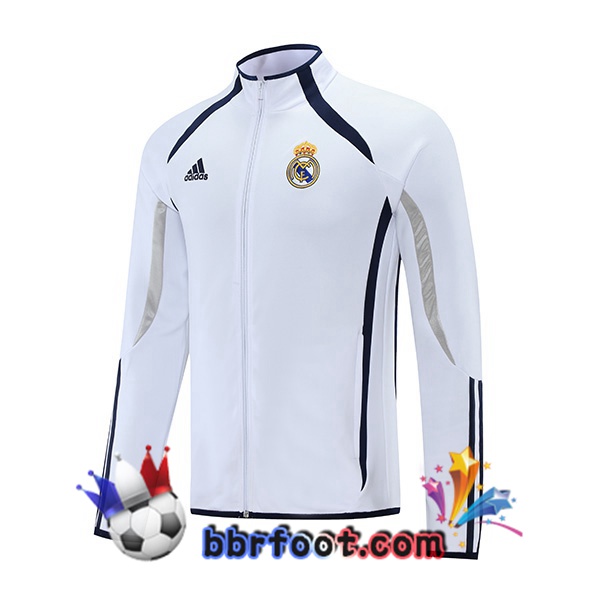 Veste Foot Real Madrid Blanc 21/22