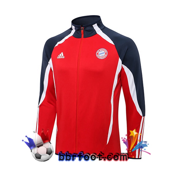 Veste Foot Bayern Munich Rouge 21/22 Veste Foot Bayern Munich Rouge 21/22