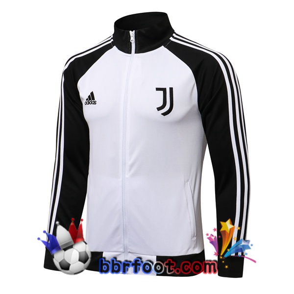 Veste Foot Juventus Blanc Noir 21/22