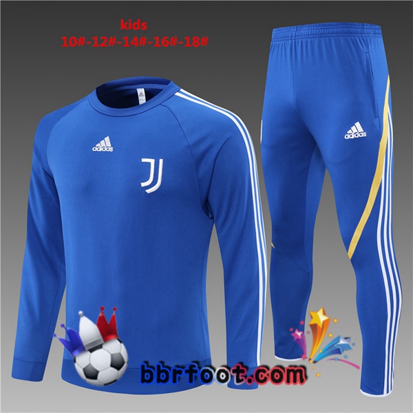 Survetement Foot Juventus Enfant Bleu 21/22