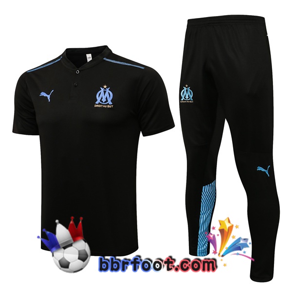 Polo Foot Marseille OM + Pantalon Noir 21/22