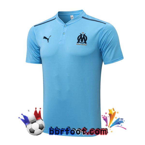 Polo Foot Marseille OM Bleu 21/22 Polo Foot Marseille OM Bleu 21/22