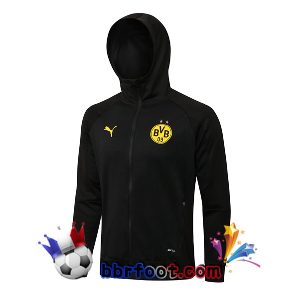 Veste A Capuche Dortmund BVB Noir 21/22