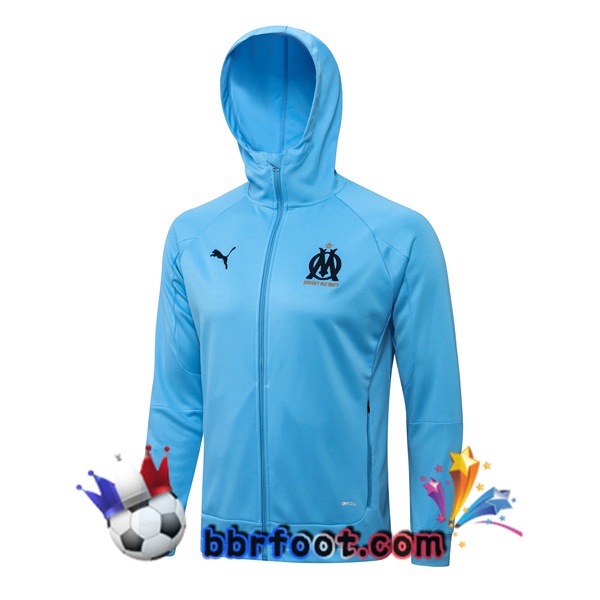 Veste A Capuche Marseille OM Bleu 21/22