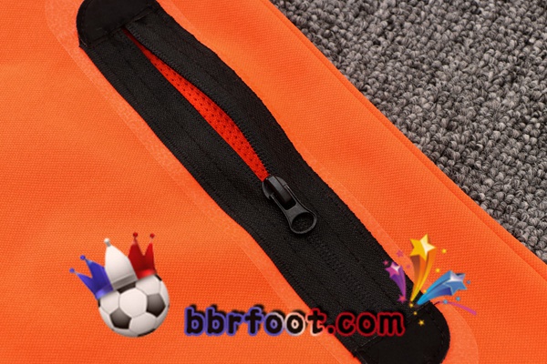 Veste A Capuche Survetement Foot FC Liverpool Orange 21/22