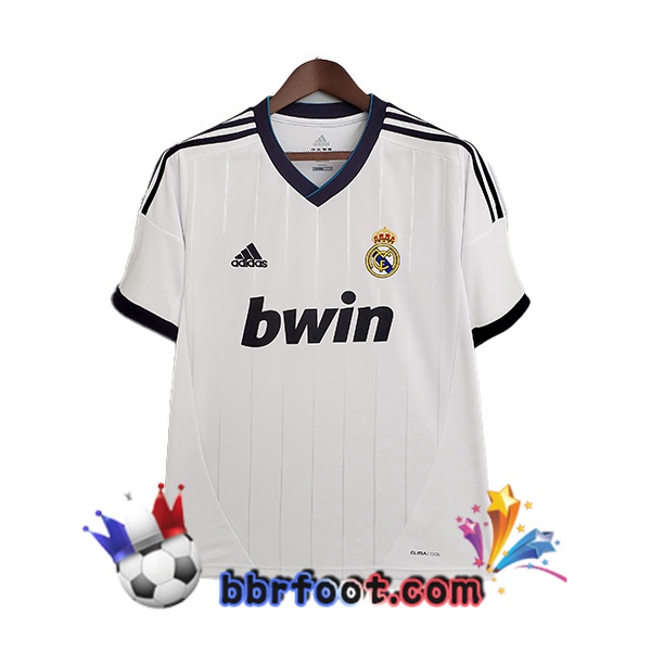 2012-2013 Real Madrid Retro Domicile Maillot de Foot Blanc
