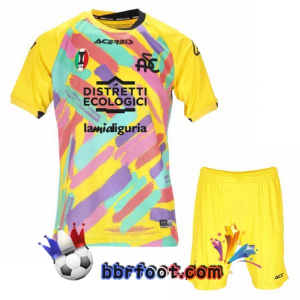 Maillot Foot Spezia Calcio Enfant Third Jaune 2022/2023