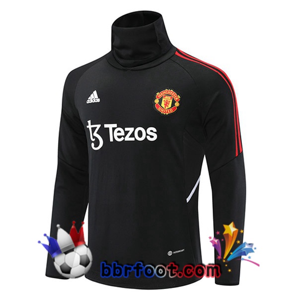 Sweatshirts Homme Manchester United Col haut Noir 2022/2023