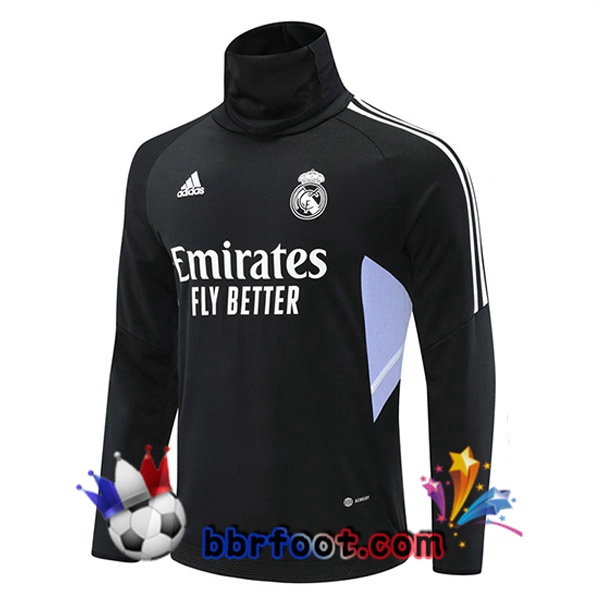 Sweatshirts Homme Real Madrid Col haut Noir 2022/2023
