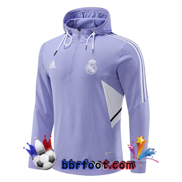 Sweatshirt à Capuche Real Madrid Pourpre 2022/2023