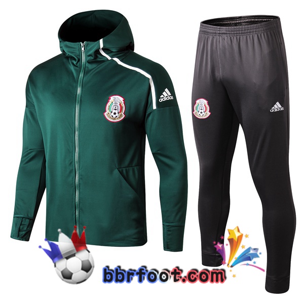 Veste A Capuche Survetement Foot Mexique Vert 2022/2023