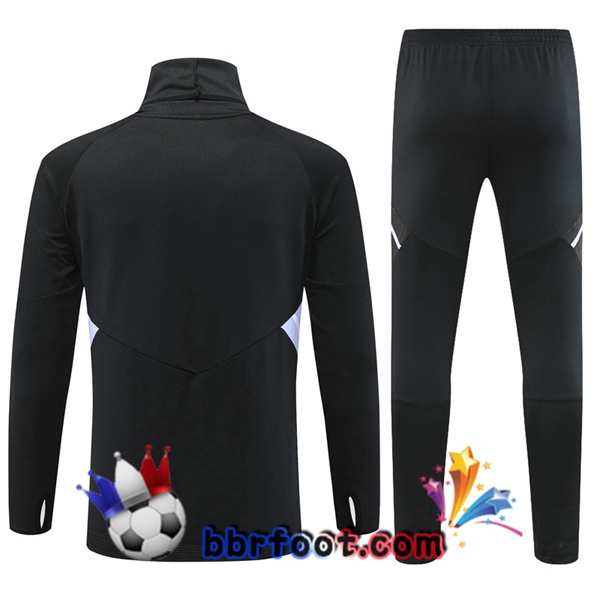 Survetement Foot Real Madrid Col haut Noir 2022/2023