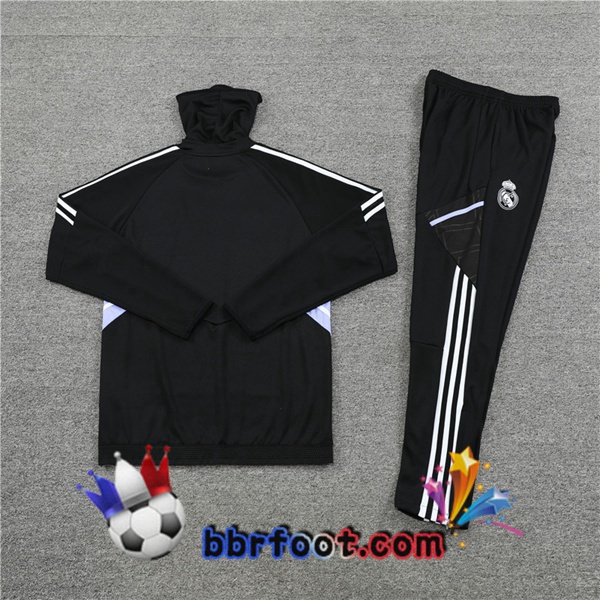 Survetement Foot Real Madrid Col haut Noir 2022/2023