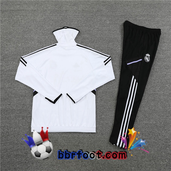 Survetement Foot Real Madrid Col haut Blanc 2022/2023