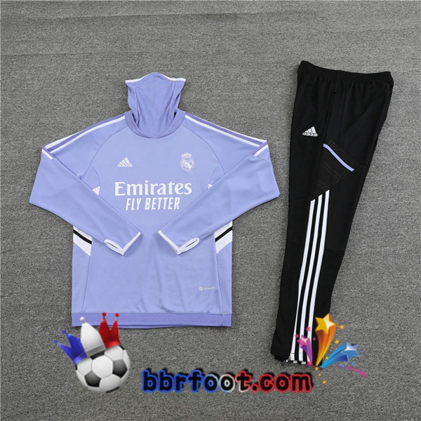 Survetement Foot Real Madrid Col haut Pourpre 2022/2023