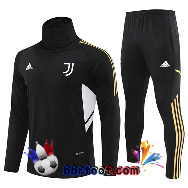 Survetement Foot Juventus Col haut Noir 2022/2023