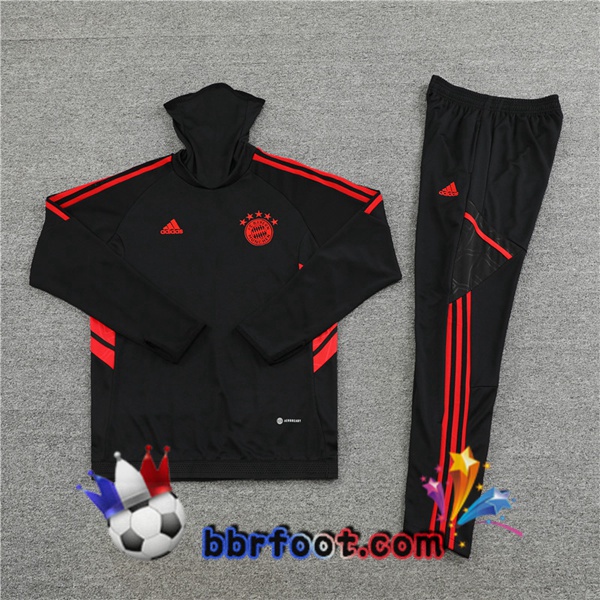 Survetement Foot Bayern Munich Col haut Noir 2022/2023