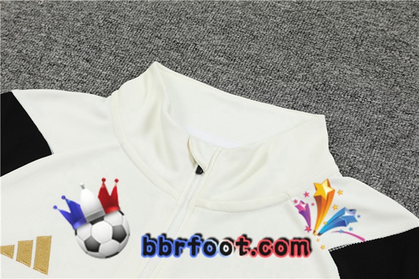 Survetement Foot Allemagne Blanc Noir 2022/2023