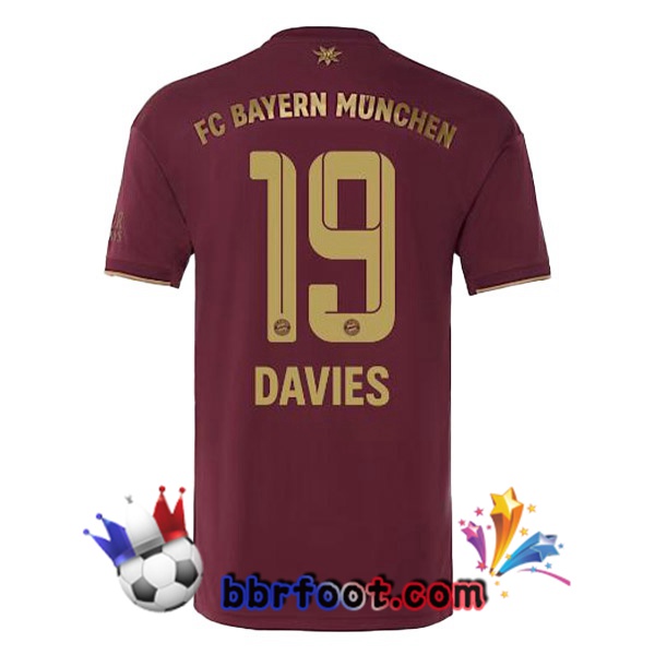 Maillot Foot Bayern Munich (Davies 19) Edition speciale Rouge 2022/2023