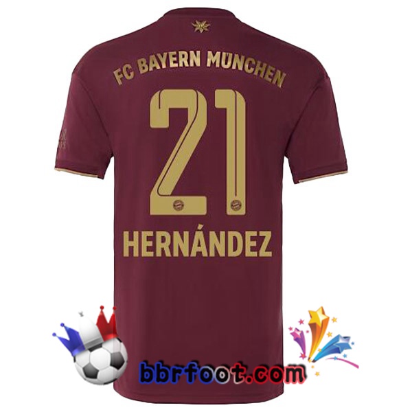Maillot Foot Bayern Munich (Hernández 21) Edition speciale Rouge 2022/2023