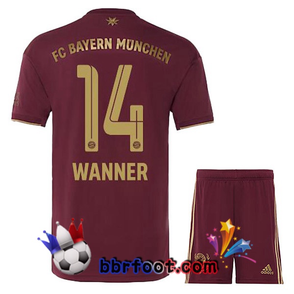 Maillot Foot Bayern Munich (Wanner 14) Enfant Edition speciale Rouge 2022/2023