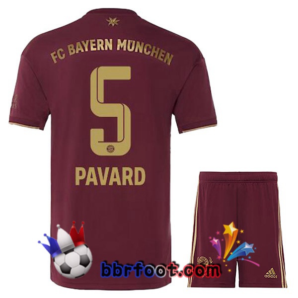 Maillot Foot Bayern Munich (Pavard 5) Enfant Edition speciale Rouge 2022/2023