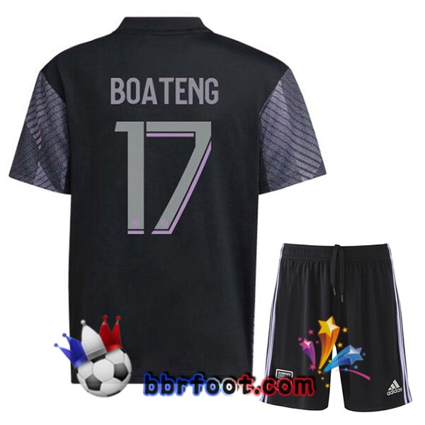 Maillot Foot Lyon OL (BOATENG 17) Enfant Third Noir 2022/2023