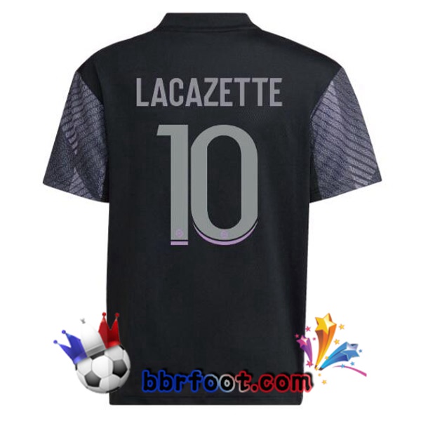 Maillot Foot Lyon OL (LACAZETTE 10) Third Noir 2022/2023