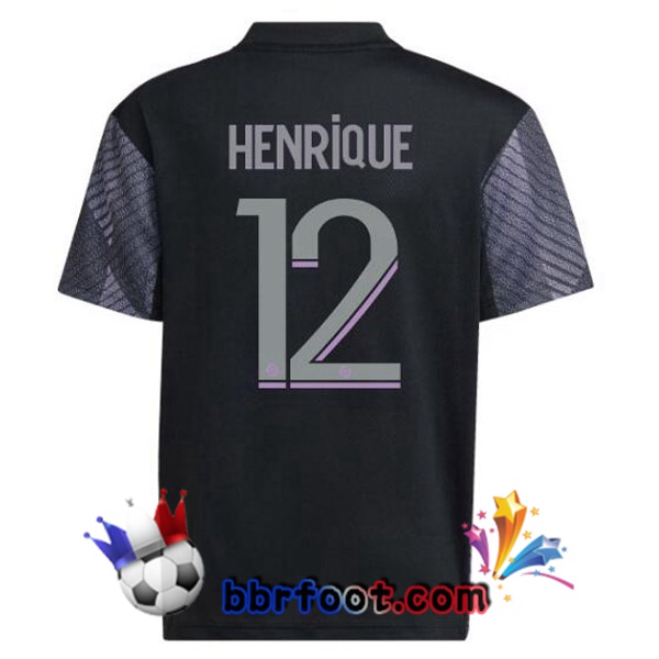 Maillot Foot Lyon OL (HENRIQUE 12) Third Noir 2022/2023