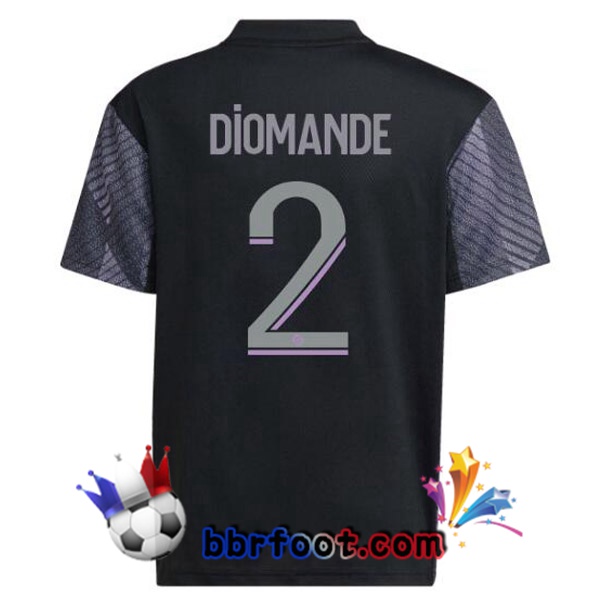 Maillot Foot Lyon OL (DIOMANDE 2) Third Noir 2022/2023