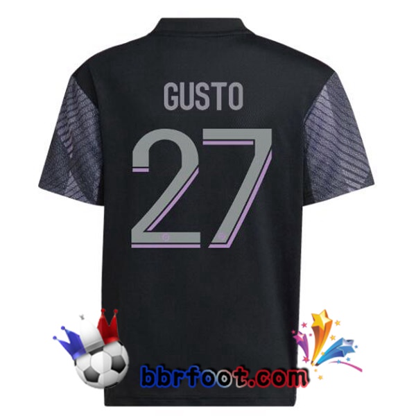 Maillot Foot Lyon OL (GUSTO 27) Third Noir 2022/2023 Maillot Foot Lyon OL (GUSTO 27) Third Noir 2022/2023