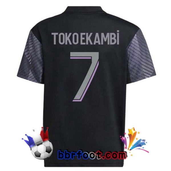 Maillot Foot Lyon OL (TOKO EKAMBI 7) Third Noir 2022/2023