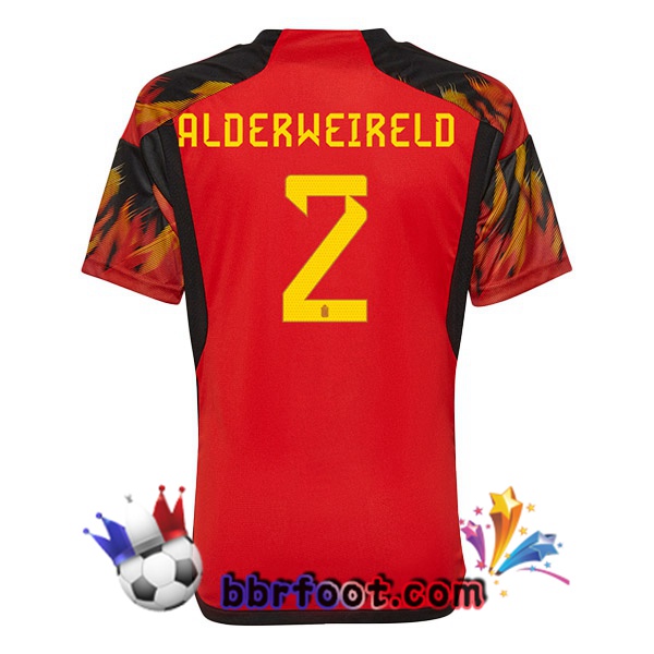 Maillots Equipe de Belgique (ALDERWEIRELD 2) Domicile Rouge 2022/2023