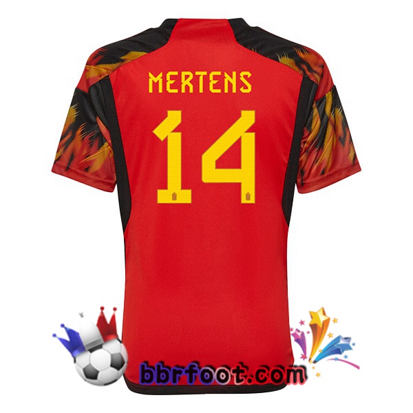 Maillots Equipe de Belgique (MERTENS 14) Domicile Rouge 2022/2023