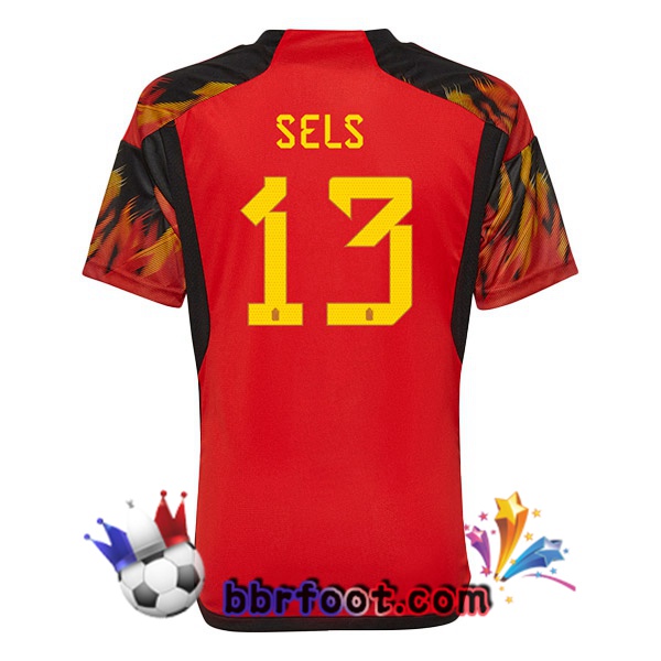 Maillots Equipe de Belgique (SELS 13) Domicile Rouge 2022/2023