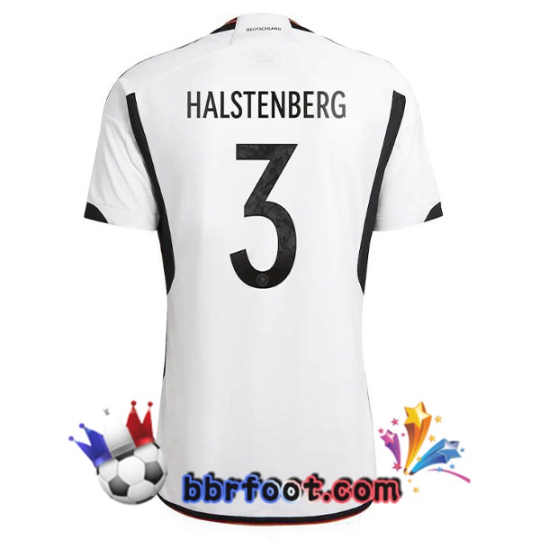 Maillots Equipe de Allemagne (HALSTENBERG 3) Domicile Noir Blanc 2022/2023
