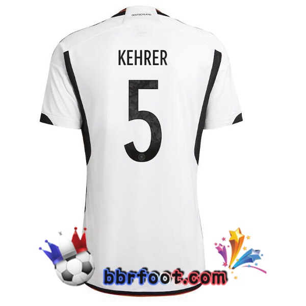 Maillots Equipe de Allemagne (KEHRER 5) Domicile Noir Blanc 2022/2023