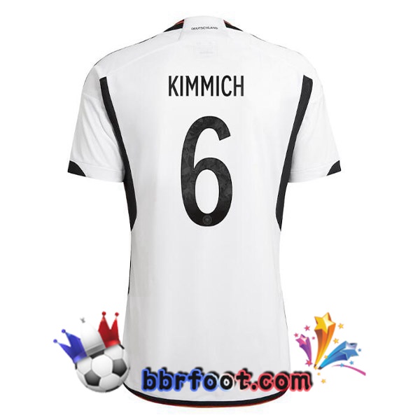 Maillots Equipe de Allemagne (KIMMICH 6) Domicile Noir Blanc 2022/2023