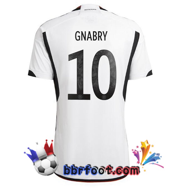 Maillots Equipe de Allemagne (GNABRY 10) Domicile Noir Blanc 2022/2023 Maillots Equipe de Allemagne (GNABRY 10) Domicile Noir Blanc 2022/2023