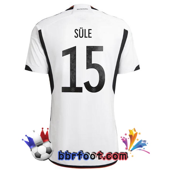 Maillots Equipe de Allemagne (SULE 15) Domicile Noir Blanc 2022/2023