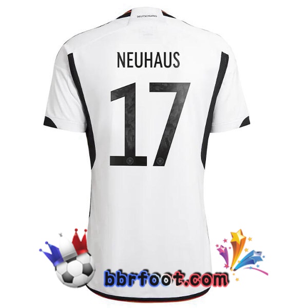 Maillots Equipe de Allemagne (NEUHAUS 17) Domicile Noir Blanc 2022/2023
