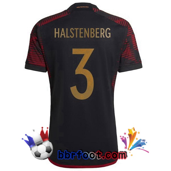 Maillots Equipe de Allemagne (HALSTENBERG 3) Exterieur Noir 2022/2023
